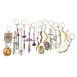 Game Zelda Link Master Sword Key chains Cosplay Alloy Openable Swords Pendant Props Keychain Accessoories Key Ring