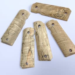 1pair Gun 1911 Grips Spalted Maple Wood Handle Grips Patch CNC Custom 1911 Grips Handle Accessories