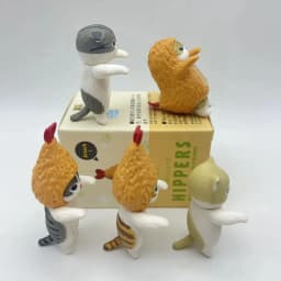 New Mofusand Hippers Lying Down Fried Shrimp Cat Blind Box Decorative Mini Figures Car Phone Ornament Toy Gift Cute Doll Model