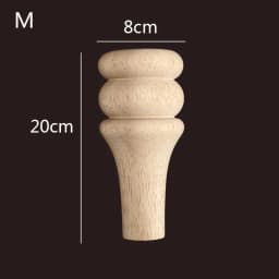 1pc Furniture Round Solid Wood Table Legs Sofa Feet Cabinet Bed Dressing Table Replacement Foot Support Hardware