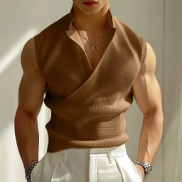 INCERUN Men Tank Tops Solid Color V Neck Sleeveless Casual Male Vests Summer Streetwear 2024 Fashion Leisure Korean Men Clothing
