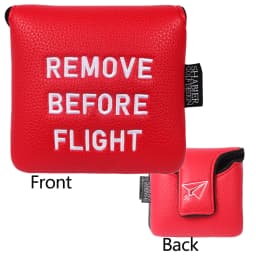 Red Remove Before Flight Golf Headcover Golf 460CC Driver Cover Wood Hybrid Mallet Cover