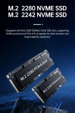 TOPC S78 AMD Ryzen 7 7840HS Mini PC 2*DDR5 2*M.2 SSD Wifi6 BT5.2 Windows 11 Pro Desktop MINI PC Gamer Computer