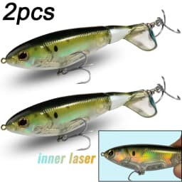 Propeller Plopper Chopp 20g 27g Bait 5X Strong Hook Swimbait Pesca Spin Wobbler Spinnerbait Fishing Topwater Crankbait Lure Kit