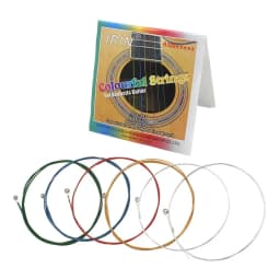 6Pcs/Set Acoustic Guitar Strings A104 Stainless Steel Mercerized Strings Silver Plated Copper Alloy Wound Guitar Accessories