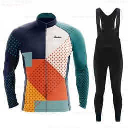 New Raudax Breathable Long Sleeve Cycling Jersey Set Mountain Bike Clothing Autumn Bicycle Jerseys Clothes Maillot Ropa Ciclismo
