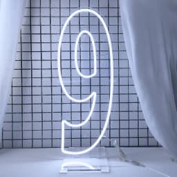 Extra-Large LED Neon Numbers Sign 76cm/100cm Stand up & Wall Mounted for Birthday Wedding Celebration Party Decor