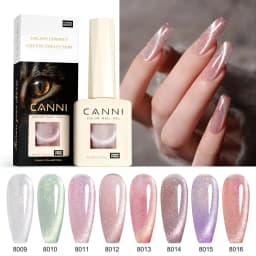 CANNI Cat Eye Gel Nail Polish and Glitter Gel 9ml HEMA TPO FREE High Gloss Quality Soak Off UV Gel Art Manicure Salon DIY Home