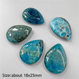 Water Drop Shape Stone Charms Faceted Amazonite Pendant Natural Gems Crystal Charms For Jewelry Making DIY Necklace 13x18mm