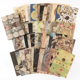 100 pcs Vintage material Diary Album background paper DIY decoration colored paper Scrapbooking Junk Journal Stationery Supplies