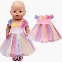 Doll Clothes for 43cm Baby New Born Doll Coat Unicorn Hoodie 17 Inch 18 Inch Baby Bona Doll Dress Christmas Toys Clothes