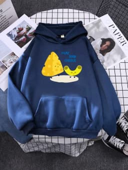 Cartoon Friendly Mac And Cheese Womens Clothes Loose Fashion Hoody Simplicity Casual Sweatshirt Female Fleece Autumn Hoodies