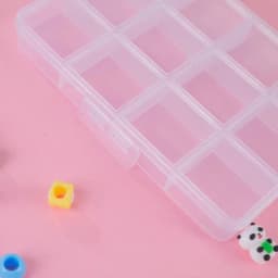 Transparent Storage Container Jewelry Box Clear Plastic Organizer Box Empty Earring Storage Organizer Display Case for Beads