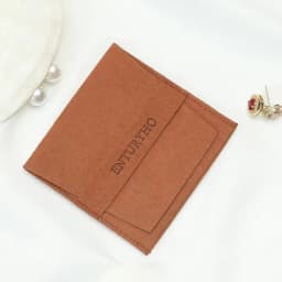 100pcs Custom Logo Print Microfiber Jewelry Ring Organizer Packing Pouch 8x8cm Small Gift Bags Wedding Favor Candy Bag Wholesale