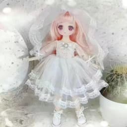 30cm Kawaii BJD Doll Girl 6 Points Joint Movable Doll with Fashion Clothes Soft Hair Dress Up Girl Toys Birthday Gift Doll New