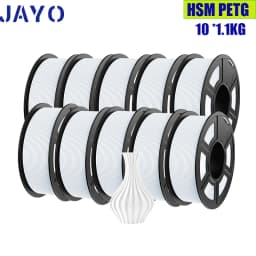 JAYO PETG PLA High Speed Matte PETG PLA Plus 10 Rolls Filament 1.75mm No Bubbles Smooth Multiple Colors Optional for 3D Printing