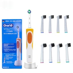 Oral-B D12 Electric Toothbrush Full Waterproof Body Anti-Slip Grip Deep Clean Comes With 8 Brush Heads For Up To 2 Years Of Use