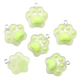 10pcs 20*22mm Mini Cartoon Cat Paw Charms For DIY Decoration Earrings Necklace Fashion Jewelry Accessories