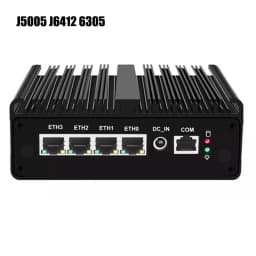 Fanless PfSense Firewall Soft Router J6412 N5105 N100 4x I226-V 2.5G LAN NVMe Barebone Mini PC HDMI2.0 DP AES-NI OPNsense Win11