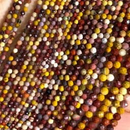 2 3 4MM Faceted Stone Beads Natural Apatite Agate Jade Amethyst Tourmaline Round Spacer Beads for Jewelry Making Diy Bracelet
