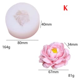 3D Jasmine Rose Flower Silicone Mold DIY Chocolate Cake Decor Pudding Desserts Pastry Baking Tool Soap Fondant Baking Mould