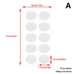 100Pcs Clear Invisible Earlobes Protective Stickers For Stretched Ear Lobes And Relieve Strain From Heavy Earrings