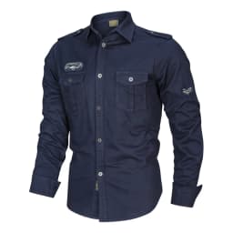 Spring Autumn Men Long Sleeve Cargo Polo Shirt Men Casual Fashion Cotton Shirt Men Tactic Military Embroidery Tops Plus Size 6XL