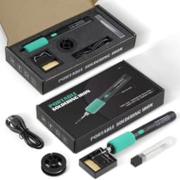 LF USB Soldering iron 8W 3-levels Adjust temperature Li battery charge soldering iron Welding Set DIY Home Repair solder set