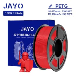 JAYO 1.1KG PETG Filament 1.75mm PETG 3D Printer Filament Fit Most FDM 3D Printer Neatly Wound 3D Printing Materials