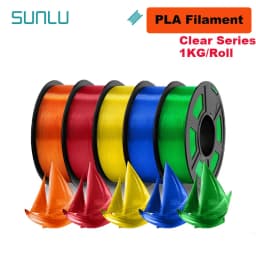 SUNLU 5KG 3D PLA/PETG/PLA PLUS/Clear Filament 1.75mm 5Roll 1KG Printer Neatly Wound 3D Filament for 3D Printer & 3D Pen