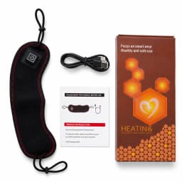 Red Light Heated Nose Wrap Rechargeable Nose Warmer 3 Heat Levels Adjustable Ear Loops Soft Plush Lining Cold Weather Comfort