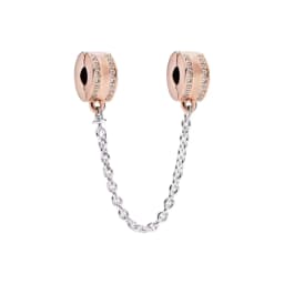Hot selling 925 Silver Butterfly Crown Round Classic Safety Chain Charm Suitable for Women's Bracelet Fashion DIY Jewelry Gift