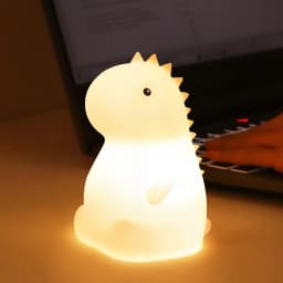 KFV Cute Pear Night Light 7-Color Dimmable Touch-Controlled Night Light Silicone Stress Reducing Pat Duck Lamp USB Rechargeable