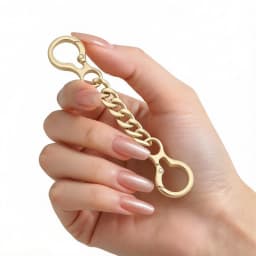 Double Spring Clasp Key Chain Extender, Metal Keychain Extension for Keys Bag Charms Men's Keychain