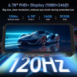Unihertz Hike 8849 Rugged Smartphone Android 14 with 200 Meter Flashlight 23800mAh Dual Speaker 24GB 512GB G200 CPU NFC