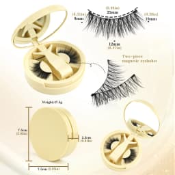 New 1 Pair Cat Eye Magnetic Eyelashes Set With Tweezers Natural Light Eyelash Extension Tools Reusable False Eyelashes Makeup