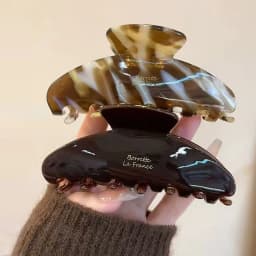 1pc Korean Ins Autumn Winter Merillard Grab Clip France Gold Label Multicolor Acetate Hair Grab Headpiece Large Shark Clip
