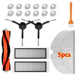 For XiaoMi Roborock S5 S50 S51 S55 S6 S60 S6 Pure Vacuum Cleaner Spare Parts HEPA Filter Mop Cloth Side / Main Brush Accessories
