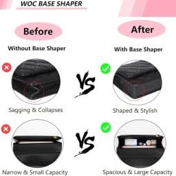 Base Shaper for WOC Handbag Purse Bottom Insert for Wallet on Chain Bags WOC Shaper Felt Bag Shaper Saver WOC Base Shaper
