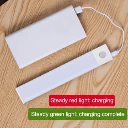 Under Cabinet Lights LED Motion Sensor Night Light USB Rechargeable Dimmable Lamps for Kitchen Cabinet Bedroom Wardrobe Lighting