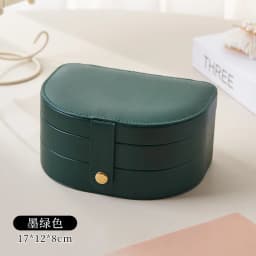 1pcs Single Layer Storage Box Ladies Travel Leather Jewelry Box Classic Black Pure White Fashion Brown Storage Box