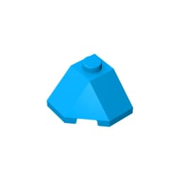 Gobricks GDS-802 ROOF TILE 2X2X1 45 DEGR.-BOT.45DEGR. compatible with lego 13548 children's DIY Educational Building Blocks Tech