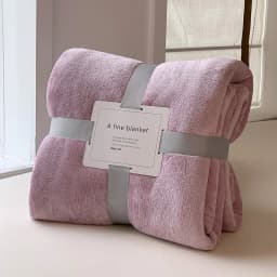 Solid Color Soft Flannel Sofa Throw Blanket Cozy Multi-Purpose Plush Blankets for Bed Travel Office Nap Single Double Bed Sheet