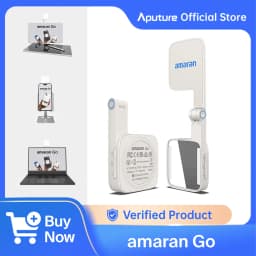 amaran Go Ultra-Compact Built-in Mirrored Mini LED Phone Light Magnetic Mount Versatile Flip Design for Vlog Selfies by Aputure