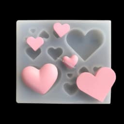 Heart Resin Mold Keychain Silicone Mold Heart Shaped Earring Mold Resin Pendant Mold for DIY Crafts Jewelry Casting Mold