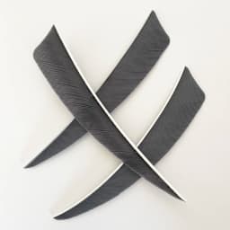 IBOUNFOX 100Pcs Archery Arrow 5 Inch Real Feathers Fletching Right/ Left Wing Shild Cut for DIY Hunting Shooting Shafts