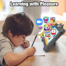 PRITOM Kids Learning Tablet PC 7 inch Android 2GB RAM 32GB ROM WiFi Bluetooth with Bear-shaped protective case