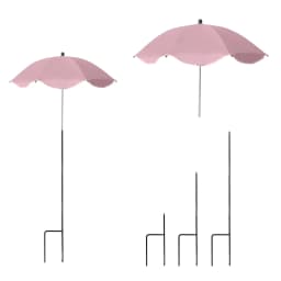 Plant Umbrella Height Adjustable With Stake Garden Shade Protect Plants From Sun For Potted Plants Flower Beds For Outdoor Plant