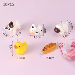 10pcs Resin Imitation Strawberry Shape Charms For DIY Key Chain Necklace Pendants Ornament Jewelry Making Accessories