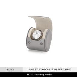 Oirlv Leather Watch Roll 1 2 3 Slots Luxury Watch Storage Box Travel Bag Watch Case Gift Box Watch Pouch Watch Organizer for Men
